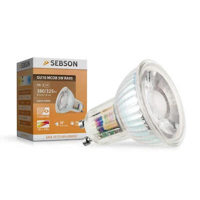 LED Lampen GU10 5W warmweiss RA95 flimmerfrei 230V LED Leuchtmittel SEBSON - Bild 1 von 3