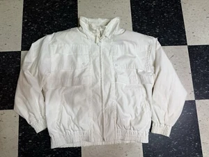 ADIDAS ORIGINAL 1980’S VINTAGE WHITE JACKET Size M - Picture 1 of 10