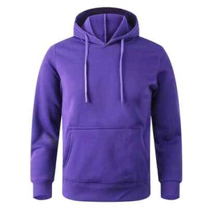 Hombres Mujeres Sueter Casual Fleece Sudaderas con capucha de color sólido - Imagen 1 de 35