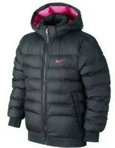pink nike bubble coat