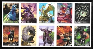Scott #5918c IMPERFORATE (NO DIE-CUT) Dungeons and Dragons, Block of 10 MNH - Picture 1 of 1