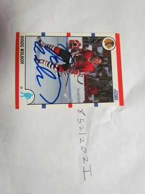 1990 1991 Score Doug Wilson Signed Hockey Card 2 - Изображение 1 из 2