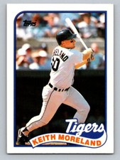 1989 Topps Traded     #83T Keith Moreland  Detroit Tigers  Baseball Card