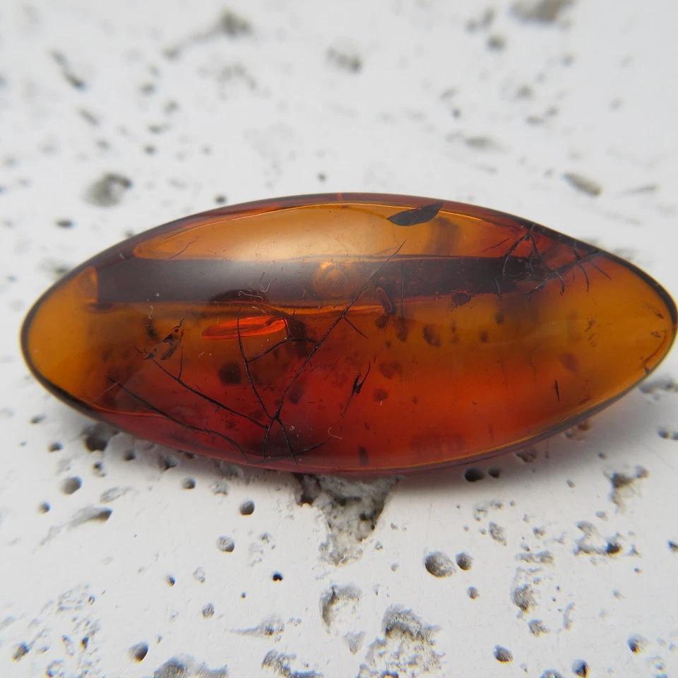  正品干邑/棕色波罗的海琥珀方形胸针 925 纯银 #0077 — 第 1/1 张图片