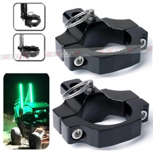 2X Para Can-Am Maverick X3 Trasero LED Bandera Látigo Antena Luz Inversa Soporte de Montaje - Imagen 1 de 11