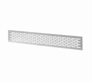 Aluminium Lüftungsgitter 480mm x 80mm Metall Einbaugeräte Abdeckung - Bild 1 von 3