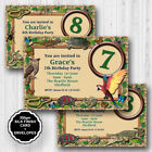 10 Personalised Birthday Party Invitations Invites Reptiles Snakes Spiders