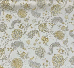 Sanderson Fabric PALAMPORE Col.Silver/gold - Picture 1 of 15