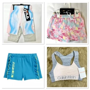 6 Piece NORDSTROM Girls Big Kid Clothing Bundle Wholesale S 5/6 Active Bra Short - Picture 1 of 6