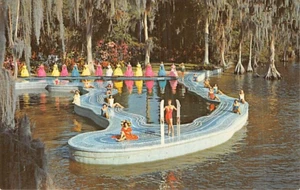 Postcard FL: Esther Williams Swimming Pool, Cypress Gardens, Florida, 1950's - Picture 1 of 2