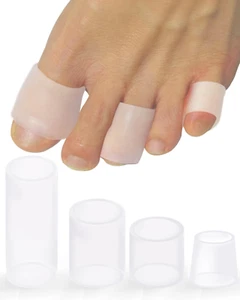 16 Pack Silicone Toe Sleeves Gel Corn Protectors Cushions for Women Men Foot Pai - Picture 1 of 12