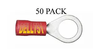 Anillo Rojo/Ojal 6,4mm Terminal Engarce Pack de 50 - Imagen 1 de 1