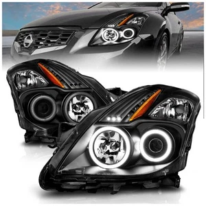 Anzo 121395 Headlight For Nissan Altima 2008-2010 Left and Right Black Housing - Picture 1 of 6