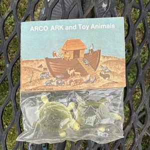 Vintage ARCO NOAH'S ARK Schildkröten Spielzeug Tiere Made In Hong Kong - Bild 1 von 3