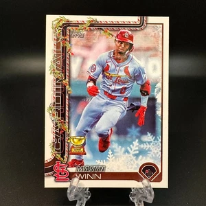 2025 Topps Holiday Masyn Winn #H193 St. Louis Cardinals - Picture 1 of 2