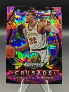 Tyrese Haliburton Crusade Ice Rookie Card #90 Prizm Draft Picks 2020 NBA Pacers - Picture 1 of 4