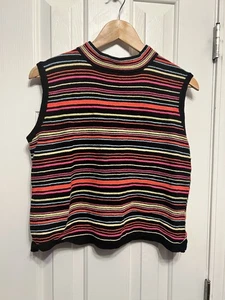 St. John Sport Striped Sweater Size XL - Picture 1 of 4