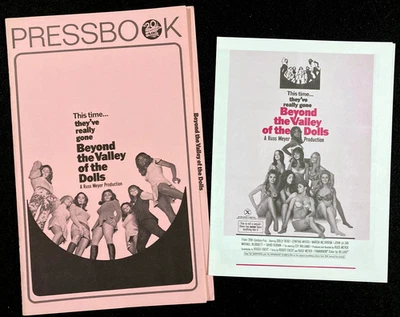 BEYOND VALLEY OF THE DOLLS Movie Pressbook Russ Meyer Sexploitation Cynthia Myer - Image 1 of 4