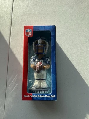 Raro Pintado a Mano Peyton Manning Indianapolis Colts Bobblehead NFL Foto 1 de 4