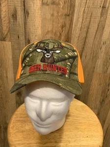 NUEVO SIN ETIQUETAS Cazador de Ciervos Camuflaje Delantero Naranja Espalda Ajustable Bordado Gorra Sombrero - Imagen 1 de 4