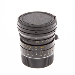 Leica 21mm f/2.8 ELMARIT-M ASPHERICAL Black Super Wide Angle Lens #11135 - Picture 1 of 8
