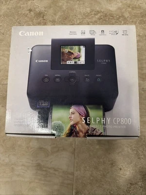 Canon Selphy CP800 Compact Photo Printer Black New Open Box - Image 1 of 4