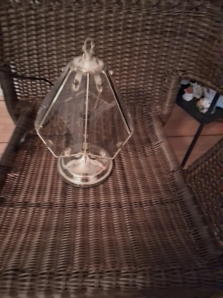 A small touch glass lamp for a nightstand - Image 1 of 1