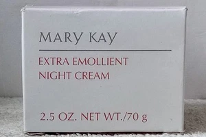 Mary Kay Extra Emollient Night Cream Skin Hydration Dry Areas Patches 2.5 oz 70g - Picture 1 of 4