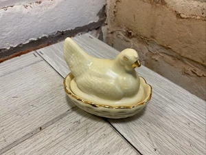 Spain Salt Nesting Hen Salt Dish 3.25” X 2.25” X 2.5” - Picture 1 of 8