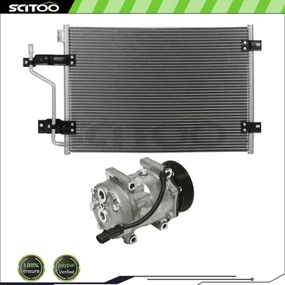 Car Condenser and Car Compressor Fits 1998-2002 Dodge Ram 2500 Dodge Ram 3500 - Image 1 of 4