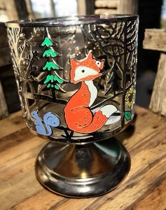 Candelabro de 3 mechas Bath & Body Works manga pedestal zorro oso ciervo cardenal - Imagen 1 de 7
