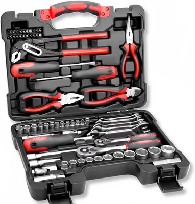 65 Piece Household Hand Tool Set Portable Home Auto Repair Kit Premium Quality w - image 1 of 4