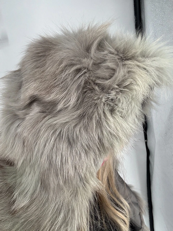 Vintage Genuine Soft Luxurious Fox Fur Hood Hat Head Scrarf Wrap Made In Canada - Image 1 of 4