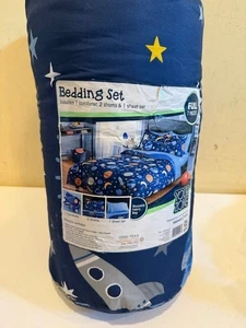 Your Zone SPACE 7 pc. Bedding Set - Full - Comforter, Sham, Sheet NEW Ships Fast - Picture 1 of 7