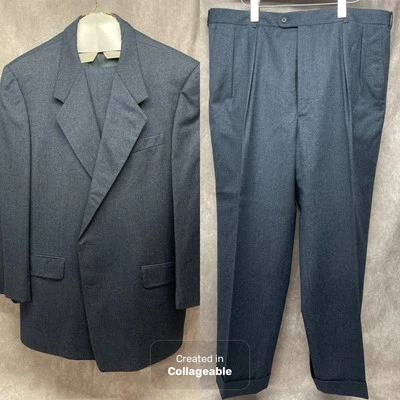 DE COLECCIÓN CHANEL KARL LAGERFELD PARÍS CONJUNTO TRAJE 2 PIEZAS AZUL MARINO BLAZER 46R PANTALONES 38x28 Foto 1 de 4