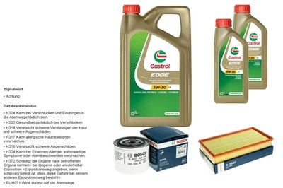 BOSCH Inspección Set 7L CASTROL EDGE 5W-30 C3 Para Volvo V70 I 2.4 2.0 850 - Imagen 1 de 4