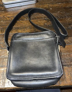 Coach Vintage Camera Hobo 9817 Black Silver Leather Crossbody Bag - Picture 1 of 5
