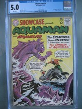 Showcase #30 CGC 5.0 WP DC Comics 1961 1st Aquaman Tryout Issue
