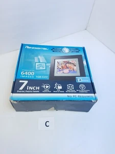 Pandigital 7" Digital Photo Frame no Remote PAN7000DW 6400 Images - Picture 1 of 7