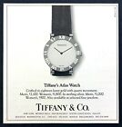 1991 Tiffany& Co. Atlas Watch photo "Crafted in 18k Gold" vintage print ad