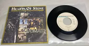 DOMAIN - ''HEARTS OF STONE'' - RARE GERMAN MELODIC HARD ROCK 7'' 1988 - PROMO - Bild 1 von 2