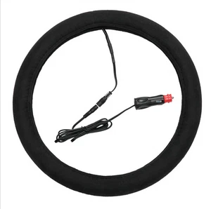 Lighter Heating Steering Wheel Covers Heated Warm Winter Steering Wheel Covers - Picture 1 of 2
