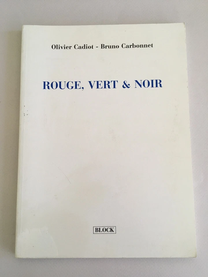 ROUGE, VERT & NOIR  ~ Olivier CADIOT & BRUNO CARBONNET French Modern Poetry art - Image 1 of 4