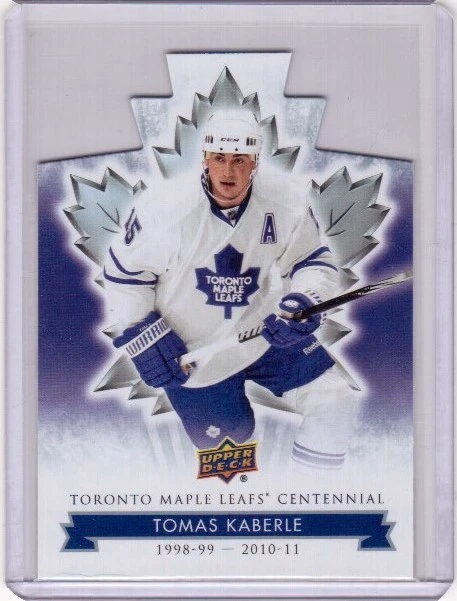 TOMAS KABERLE 17/18 Upper Deck Centennial Maple Leafs Blue Die-Cut Card #97 - Image 1 of 1
