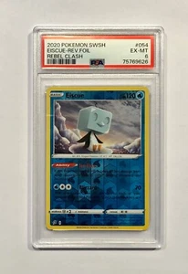 2020 Pokémon #54 Eiscue (Rev. Foil Holo)! PSA 6 (Pop 1)!!!! Nur 3 höher!!!! - Bild 1 von 2