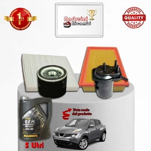 KIT TAGLIANDO FILTRI E OLIO PER NISSAN JUKE 1.5 dCi 81KW 110CV DAL 2013 -> - Imagen 1 de 1