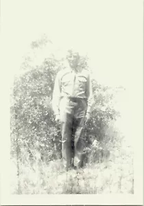 Lewis Schuchard Boot Camp 1941 Texas foto bianco e nero - Foto 1 di 2
