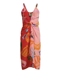 Farm Rio Mixed Fruits Ocean Coverup size L new midi - Picture 1 of 6