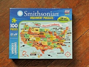 Smithsonian Discovery Puzzle Amerikas Wahrzeichen 100 Teile Alter 5+ NEU - Bild 1 von 12