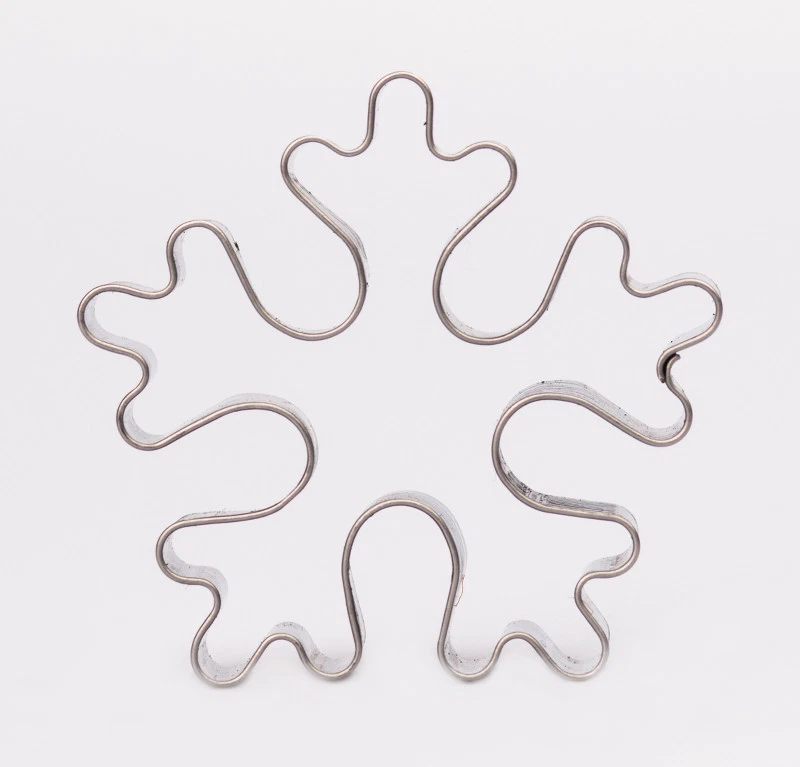 Ausstecher Ausstechform Schneeflocke 5 cm Edelstahl Eiskristall - Bild 1 von 1